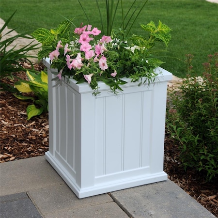 Lawnitator Cape Cod Patio Planter 14x14 White LA2621800